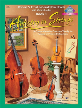 Artistry In Strings, Book 1 - Violin-Strings Repertoire-Neil A. Kjos Music Company-Engadine Music