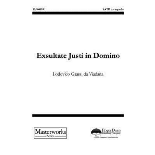 Exsultate Justi in Domino Arr. Ludovico da Viadana SATB Choral