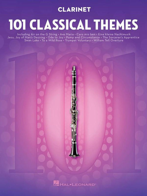 101 Classical Themes for Clarinet-Woodwind-Hal Leonard-Engadine Music