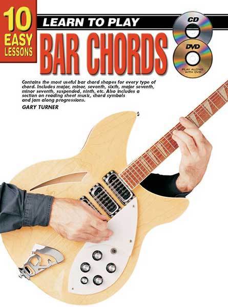 10 Easy Lessons Learn To Play Bar Chords Book/Online Media
