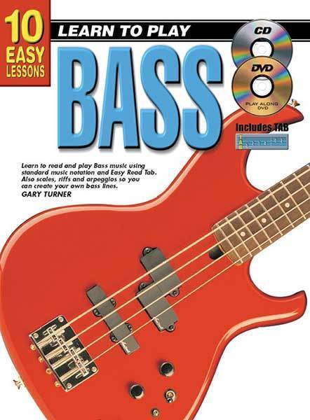 10 Easy Lessons Learn To Play Bass Book/Online Media