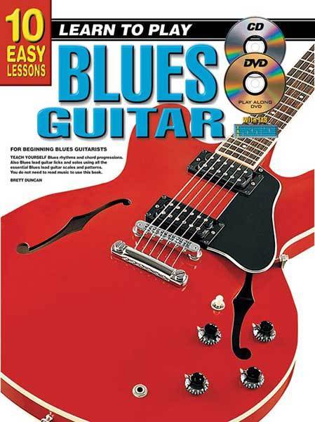 10 Easy Lessons Learn To Play Blues Guitar Book/Online Media