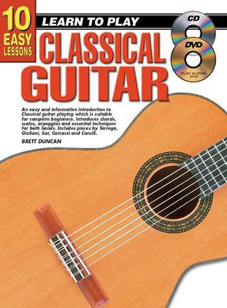 10 Easy Lessons Learn To Play Classical Guitar Book/Online Media