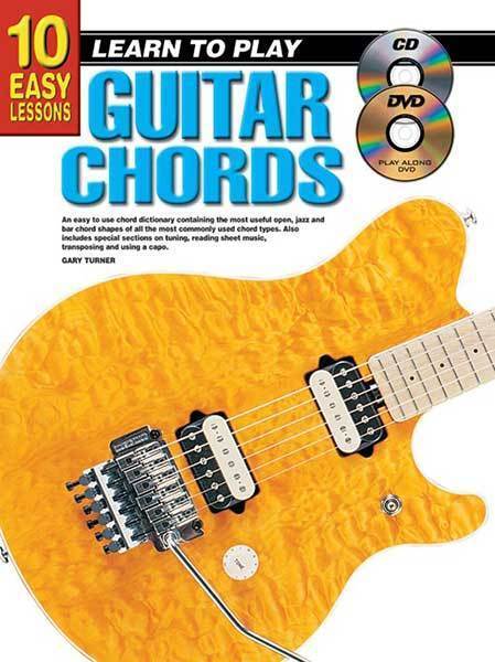 10 Easy Lessons Learn To Play Guitar Chords Book/Online Media