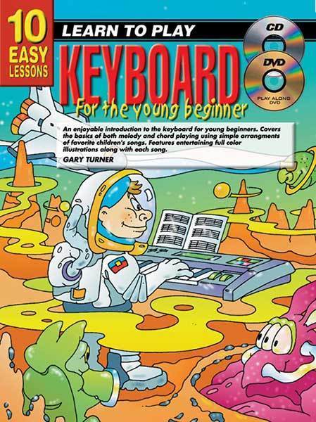 10 Easy Lessons Learn To Play Keyboard for The Young Beginner Book/Online Audio