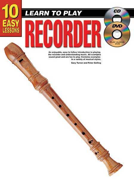 10 Easy Lessons Learn To Play Recorder Book/Online Media