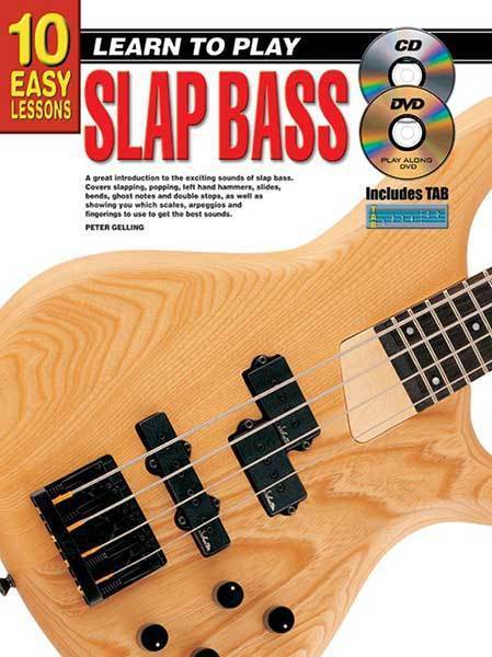 10 Easy Lessons Learn To Play Slap Bass Book/Online Media