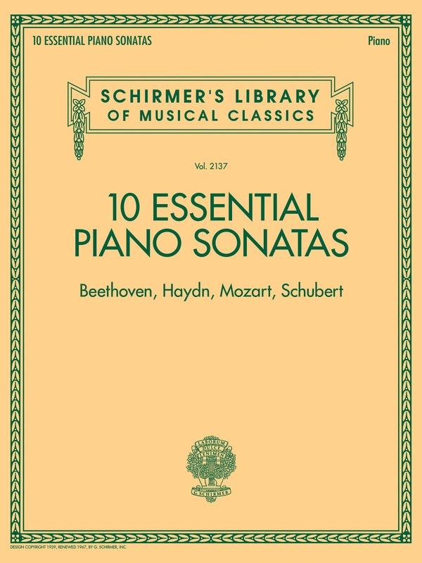 10 Essential Piano Sonatas-Piano & Keyboard-G. Schirmer, Inc.-Engadine Music