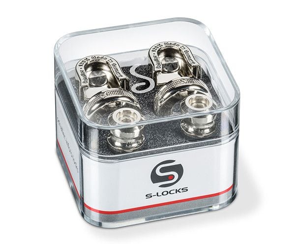 Schaller Straplock Nickel S-Locks (Pair)
