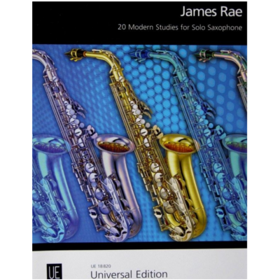 20 Modern Studies for Solo Saxophone-Woodwind-Universal Edition-Engadine Music
