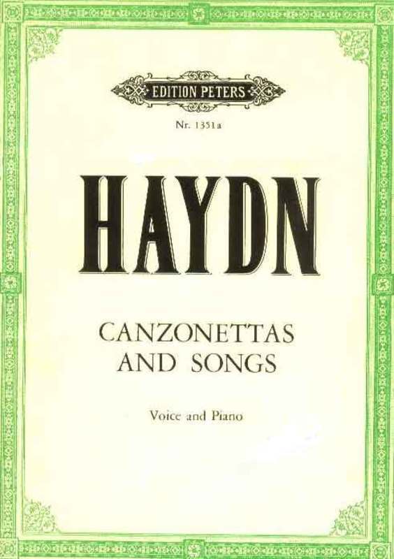 35 Canzonettas And Songs for High Voice, Joseph Haydn