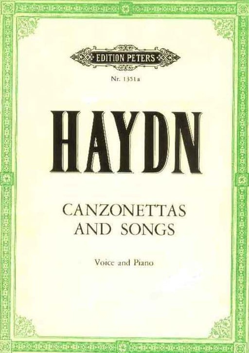 35 Canzonettas And Songs for High Voice, Joseph Haydn