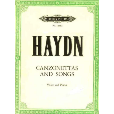 35 Canzonettas And Songs for High Voice, Joseph Haydn-Vocal-Edition Peters-Engadine Music