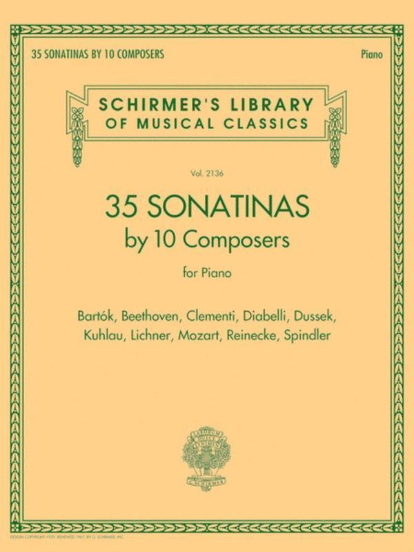 35 Sonatinas By 10 Composers for Piano-Piano & Keyboard-G. Schirmer Inc.-Engadine Music