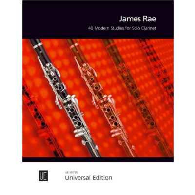 40 Modern Studies for Solo Clarinet-Woodwind-Universal Edition-Engadine Music