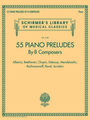 55 Piano Preludes By 8 Composers-Piano & Keyboard-G. Schirmer Inc.-Engadine Music