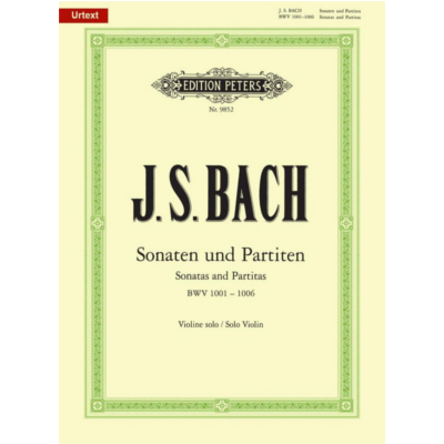 6 Violin Solo Sonatas and Partitas BWV 1001-1006, Johann Sebastian Bach-Strings-Edition Peters-Engadine Music