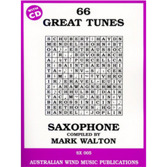 66 Great Tunes for Alto Saxophone Bk/CD-Woodwind-Australian Wind Music Publications-Engadine Music