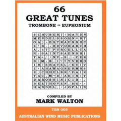 66 Great Tunes for Trombone and Euphonium Bk/CD-Brass-Australian Wind Music Publications-Engadine Music