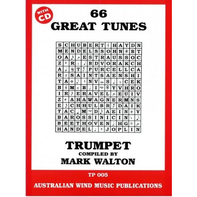 66 Great Tunes for Trumpet - Bk/CD-Brass-Australian Wind Music Publications-Engadine Music