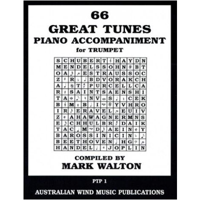 66 Great Tunes for Trumpet - Piano Accompaniment-Brass-Australian Wind Music Publications-Engadine Music