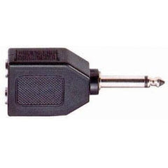 6.3 Mono Jack Plug Male to 2 x 6.3 Mono Female