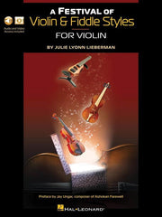 A Festival of Violin & Fiddle Styles for Violin-Strings-Hal Leonard-Engadine Music
