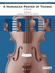 A Hanukkah Prayer of Thanks, Arr. Susan H. Day String Orchestra Grade 1.5
