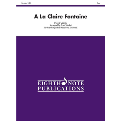 A La Claire Fontaine, Coakley Arr. David Marlatt Flex Wind Ensemble-Flexible Wind Ensemble-Eighth Note Publications-Engadine Music