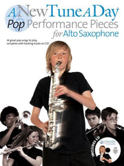 A New Tune A Day Pop Performance Pieces for Alto Sax, Book & CD-Woodwind-Boston Music-Engadine Music