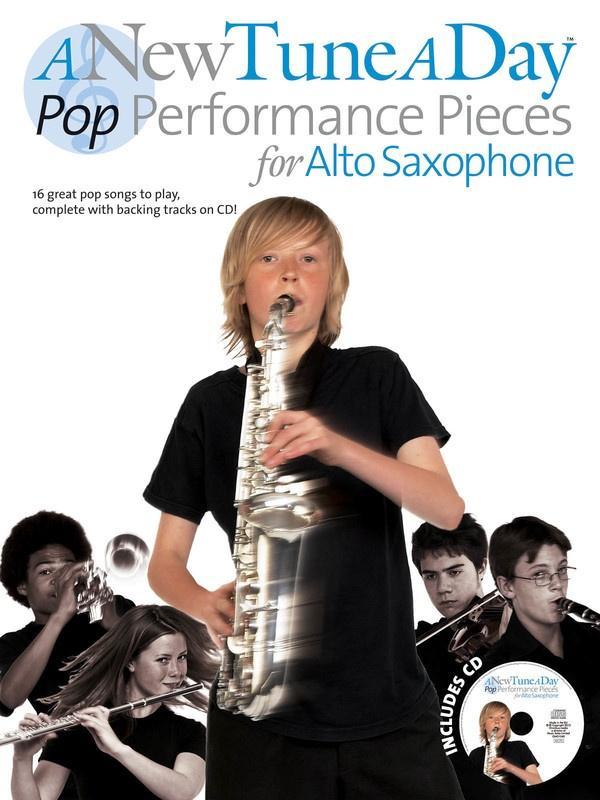 A New Tune A Day Pop Performance Pieces for Alto Sax, Book & CD-Woodwind-Boston Music-Engadine Music