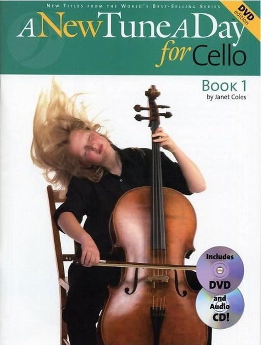 A New Tune A Day for Cello Book 1, Book CD & DVD-Strings-Boston Music-Engadine Music