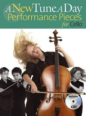 A New Tune A Day Performance Pieces for Cello, Book & CD-Strings-Boston Music-Engadine Music