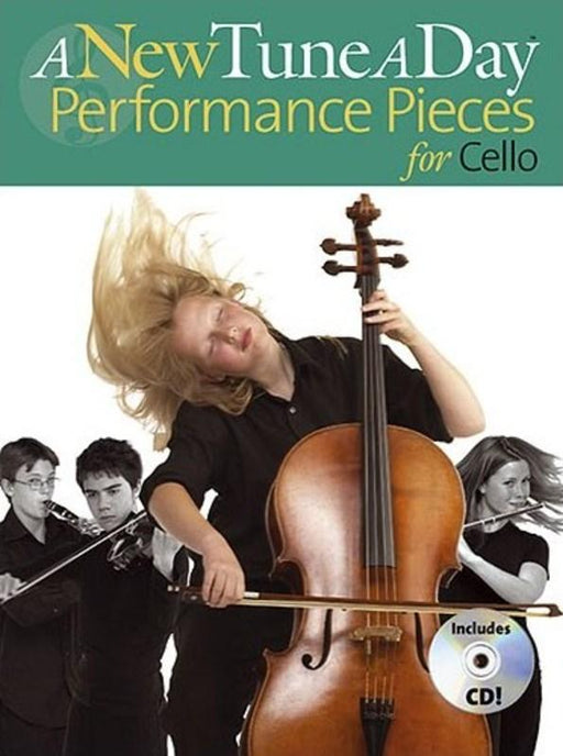 A New Tune A Day Performance Pieces for Cello, Book & CD-Strings-Boston Music-Engadine Music