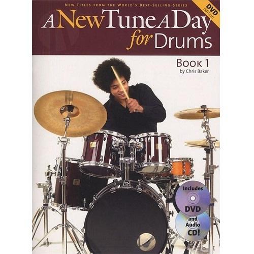 A New Tune A Day Drums Book 1, Book CD & DVD-Percussion-Boston Music-Engadine Music