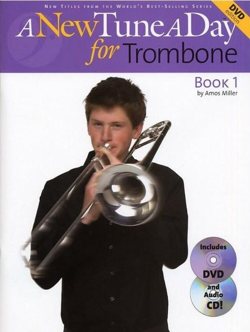 A New Tune A Day for Trombone Book 1, Book CD & DVD-Brass-Boston Music-Engadine Music