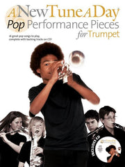 A New Tune A Day Pop Performance Pieces for Trumpet, Book & CD-Woodwind-Boston Music-Engadine Music