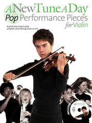 A New Tune A Day Pop Performance Pieces for Violin, Book & CD-Strings-Boston Music-Engadine Music