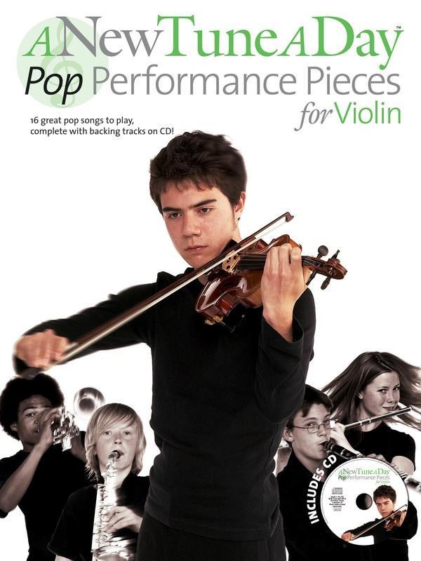 A New Tune A Day Pop Performance Pieces for Violin, Book & CD-Strings-Boston Music-Engadine Music