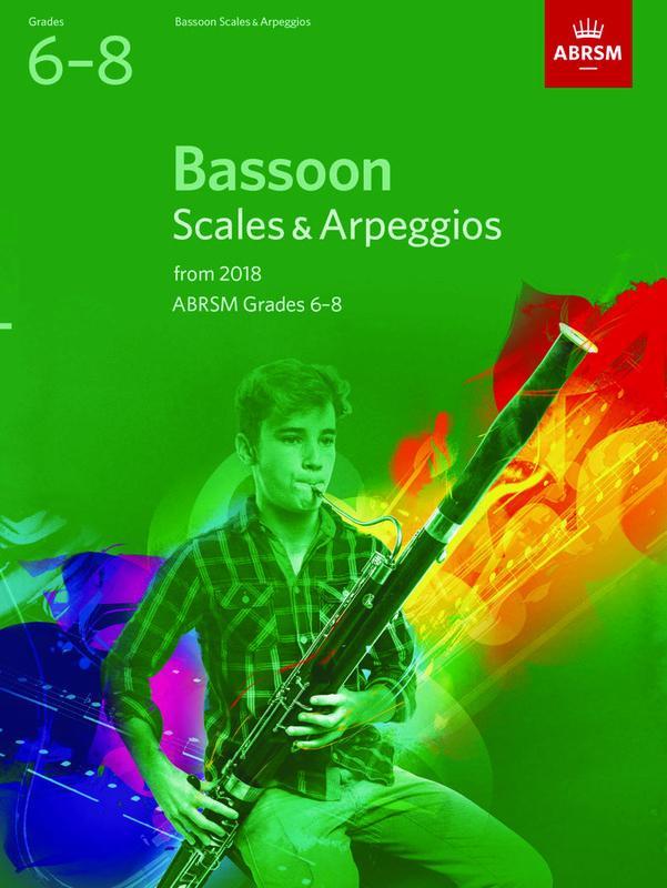 ABRSM Bassoon Scales & Arpeggios from 2018 Grades 6-8-Woodwind-ABRSM-Engadine Music
