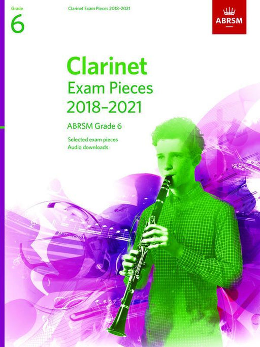 ABRSM Clarinet Exam Pieces 2018-2021 Grade 6-Woodwind-ABRSM-Engadine Music