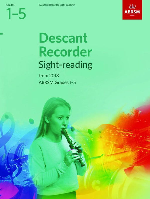 ABRSM Descant Recorder Sight-Reading Tests from 2018 Grades 1-5-Woodwind-ABRSM-Engadine Music