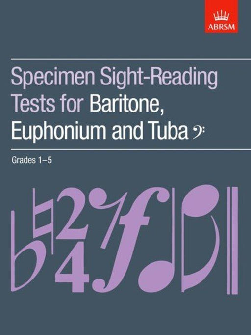 ABRSM Euphonium/Tuba Specimen Sight-Reading Tests Grades 1-5-Brass-ABRSM-Engadine Music