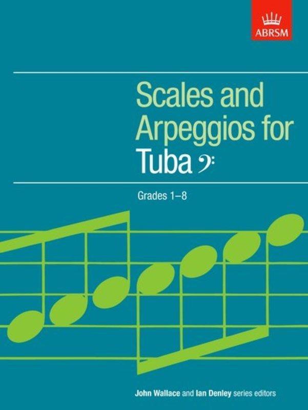ABRSM Scales and Arpeggios for Tuba, Bass Clef, Grades 1-8-Brass-ABRSM-Engadine Music