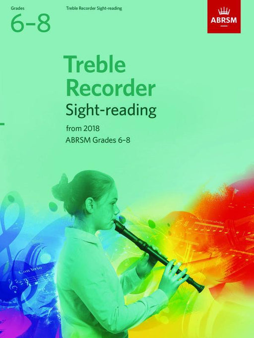 ABRSM Treble Recorder Sight-Reading Tests from 2018 Grades 6-8-Woodwind-ABRSM-Engadine Music