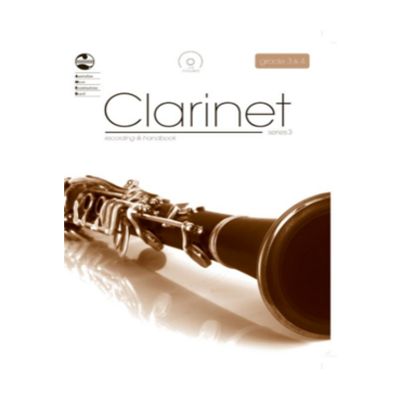 AMEB Clarinet Series 3 - Recording and Handbook Grades 3 & 4-Woodwind-AMEB-Engadine Music