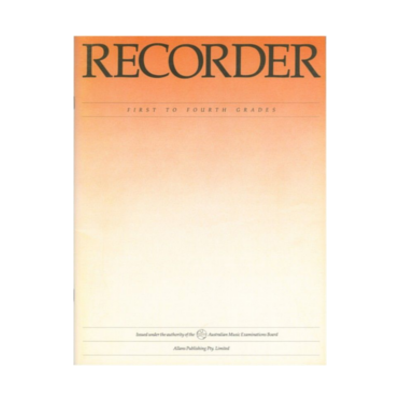 AMEB Recorder - Grade 1 to 4-Woodwind-AMEB-Engadine Music