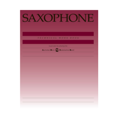AMEB Saxophone Technical Work Book 1997 edition-Woodwind-AMEB-Engadine Music