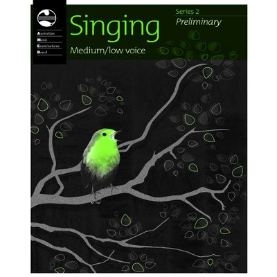 AMEB Singing Series 2 - Medium/Low Voice Preliminary-Vocal-AMEB-Engadine Music