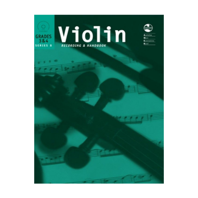 AMEB Violin Series 8 - Recording and Handbook Grades 3 & 4-Strings-AMEB-Engadine Music